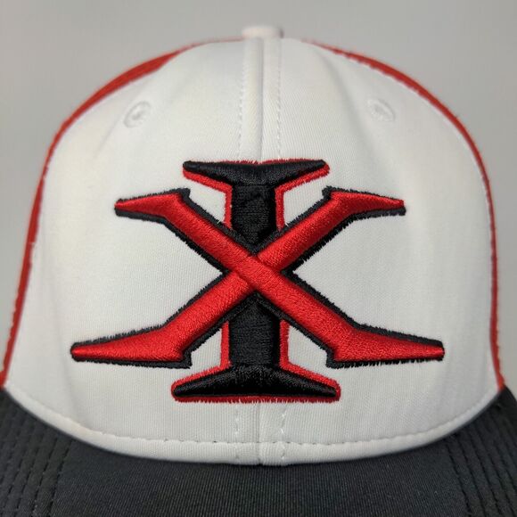 XG Extreme Mens Fitted Hat White Black Size M Embroidered Logo - Picture 4 of 13